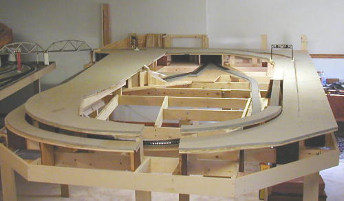 Track plywood and homasote